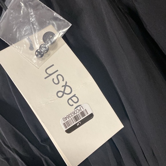 Ba&sh XS black long sleeve ruffle midi dress - Picture 6 of 16